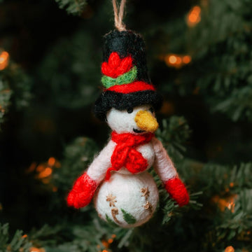 Felt Holiday Snowman Ornament