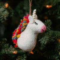 Felt Unicorn Ornament