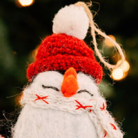 Felt Penguin Holiday Figurine