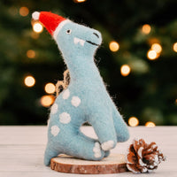 Felt Dinosaur Holiday Figurine