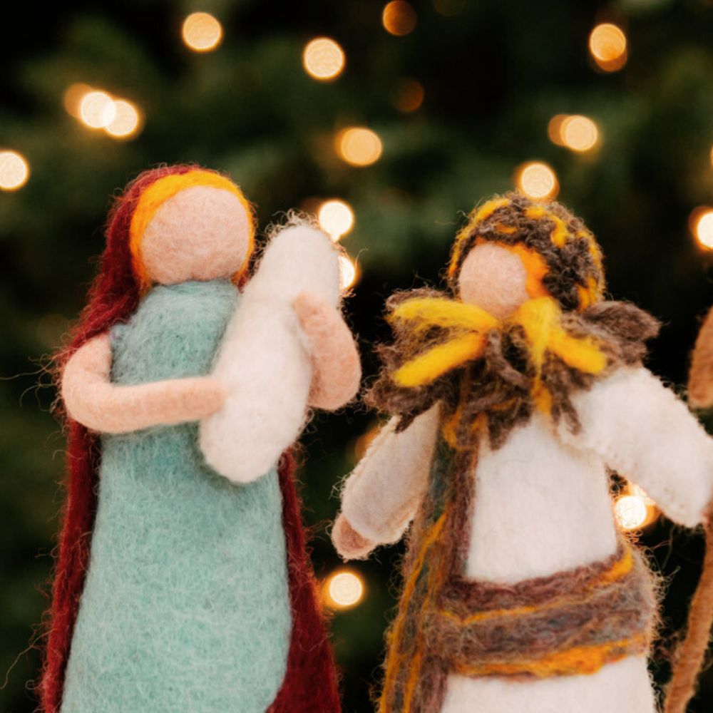Felt Holy Family Figurine Set