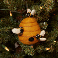 Felt Bee Hive Ornament