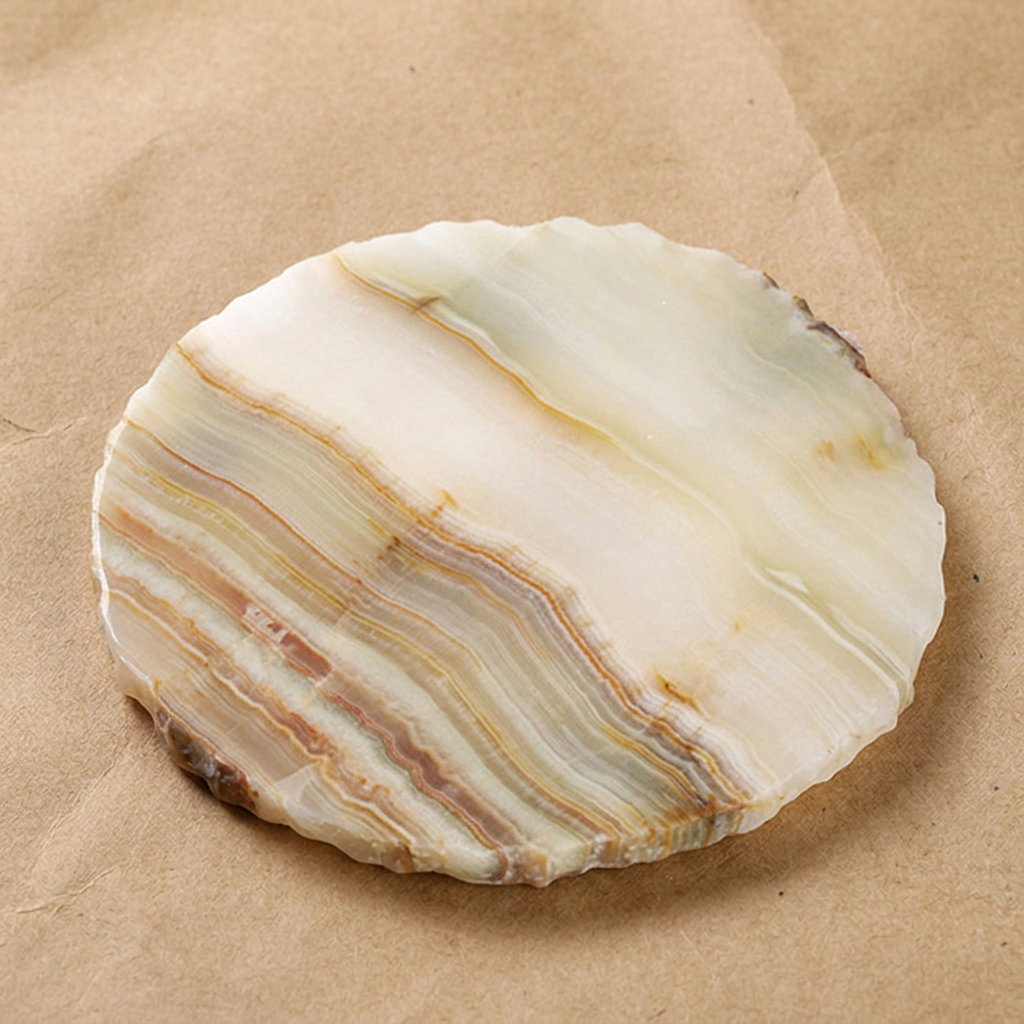 Onyx Stone Trivets for Dining Table and Kitchen, 7" Round