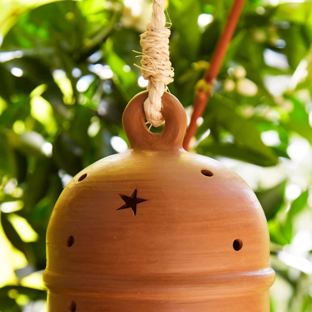 Large Star Terracotta Hanging Lantern