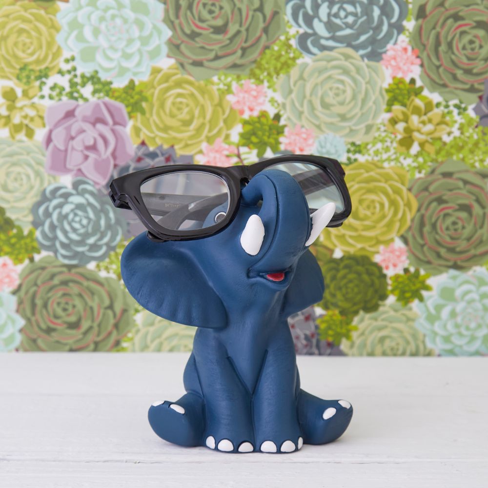Ceramic Elephant Eye Glasses Holder