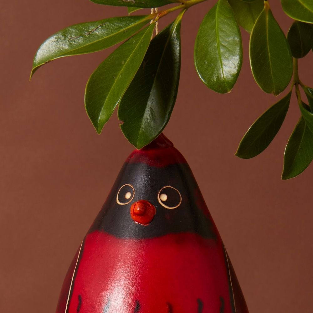 Cardinal Gourd Bird House