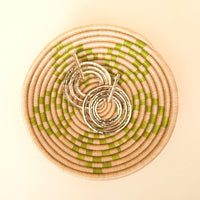 Mini Green Sisal Jewelry Ring Dish Garlic Kitchen Woven Bowl