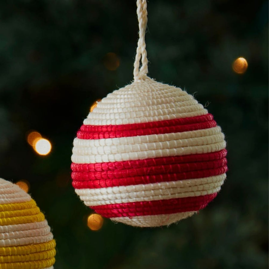 Sisal Colorful Ball Ornament Set