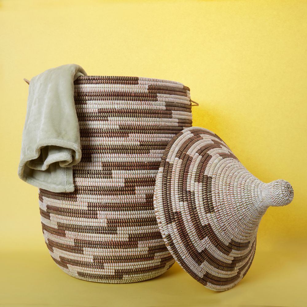 Extra Large African Baskets for Laundry and Blankets