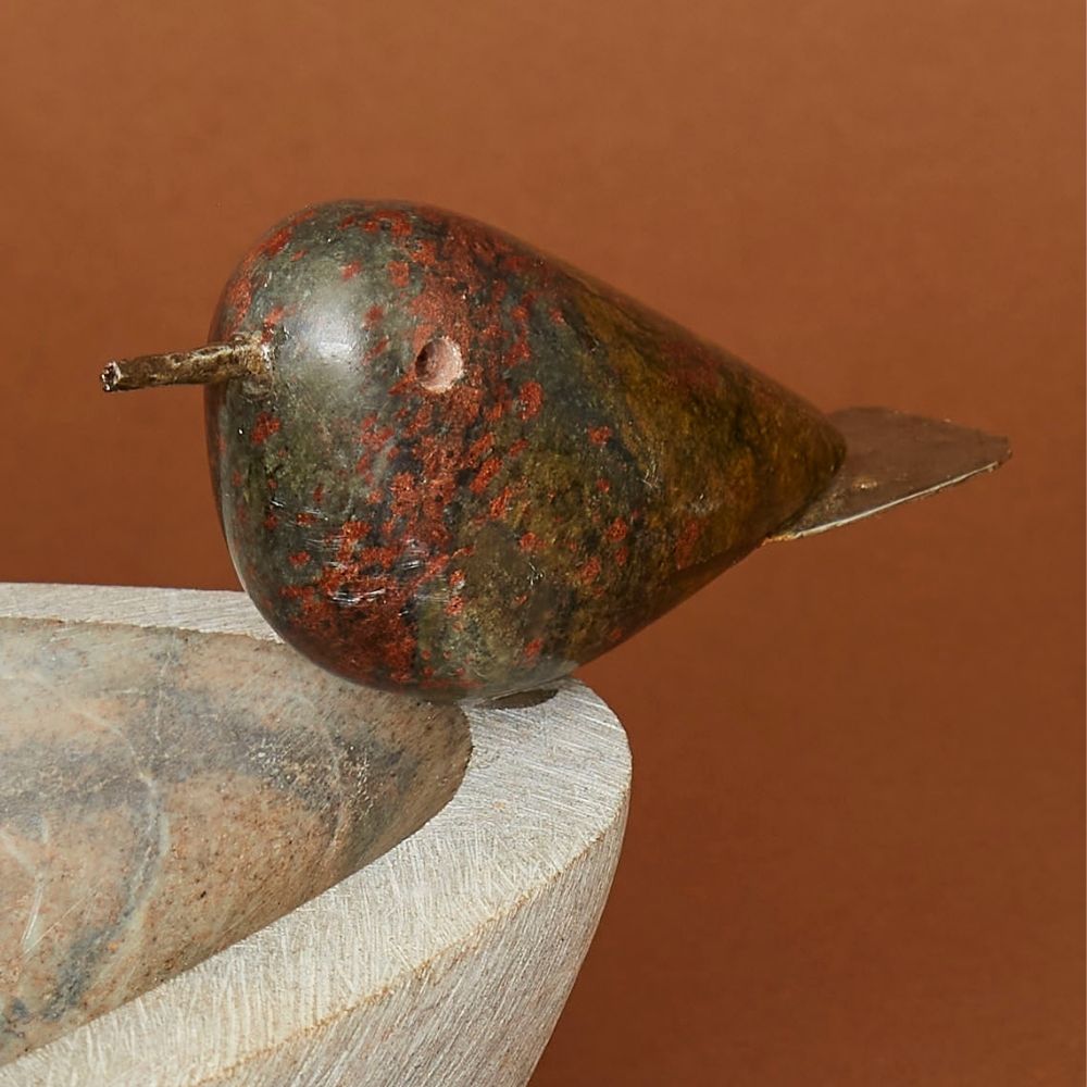 Shona Stone Table Top Bird Bath
