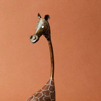 Shona Stone Giraffe Short Sculpture