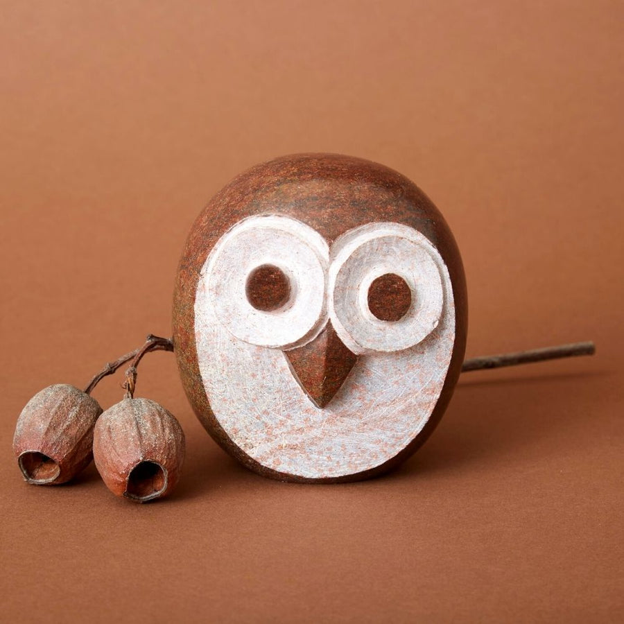 Shona Stone Small Owl Sculpture