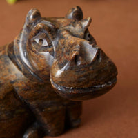 Shona Stone Tiny Hippo Sculpture