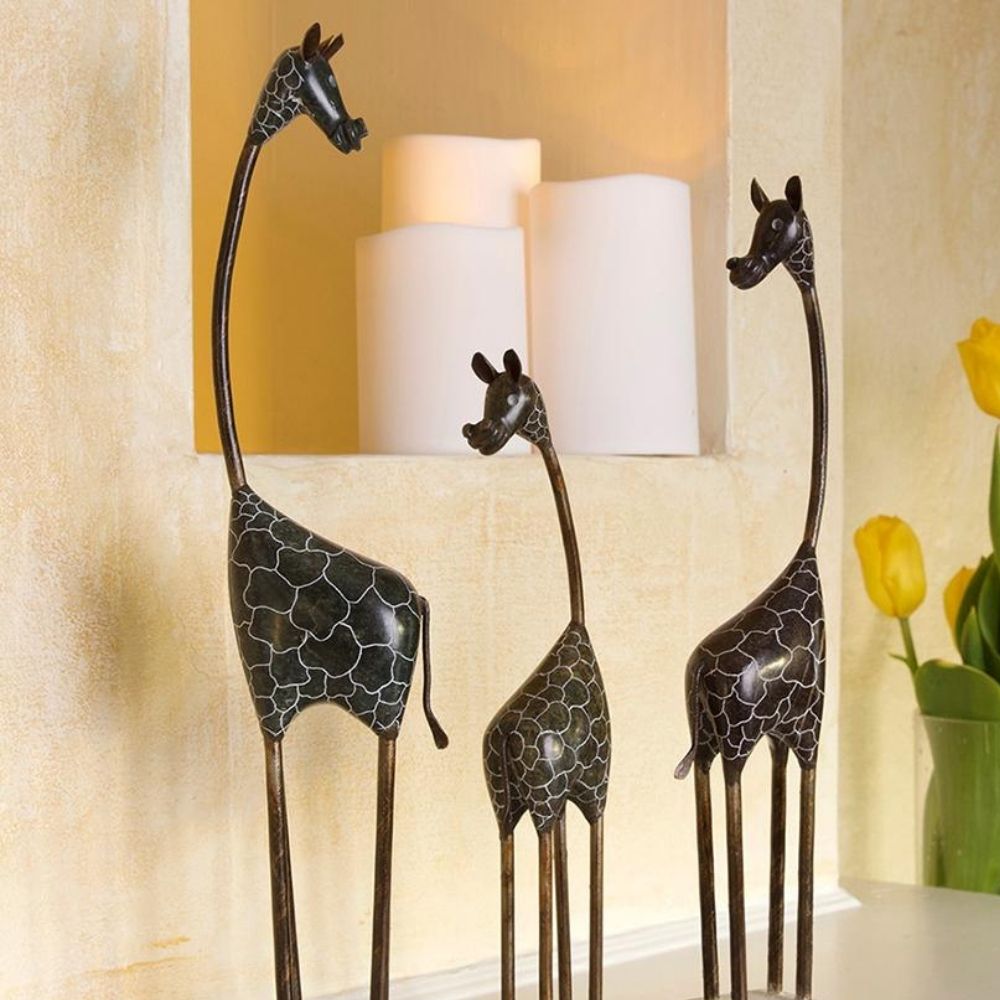 Shona Stone Tall Giraffe Sculpture