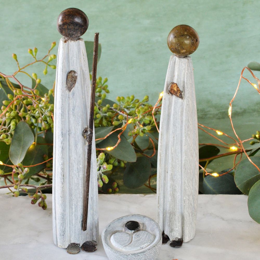Shona Stone Nativity Set of 3