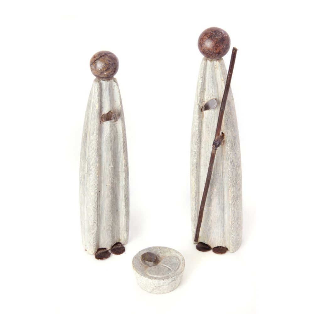 Shona Stone Nativity Set of 3