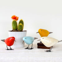 Shona Stone Colorful Birds Set of 4