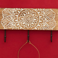 Mandala Rectangle Wood Hook