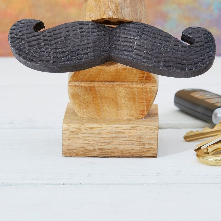 Mustache Wood Eyeglasses Holder