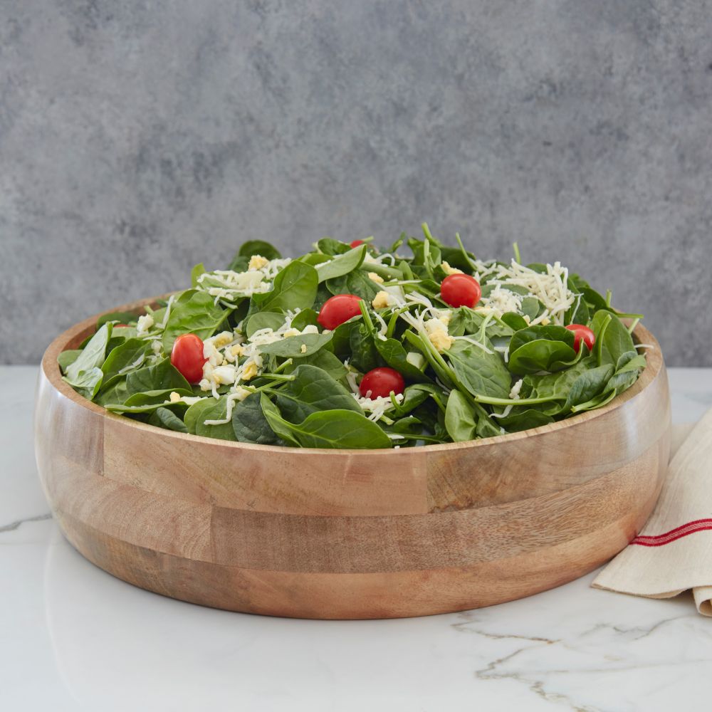 Large Serving Wooden Bowls for Party, Catering, Buffet, Wedding, Office, Restaurant, Salad, Fruits, Chips, Mixing