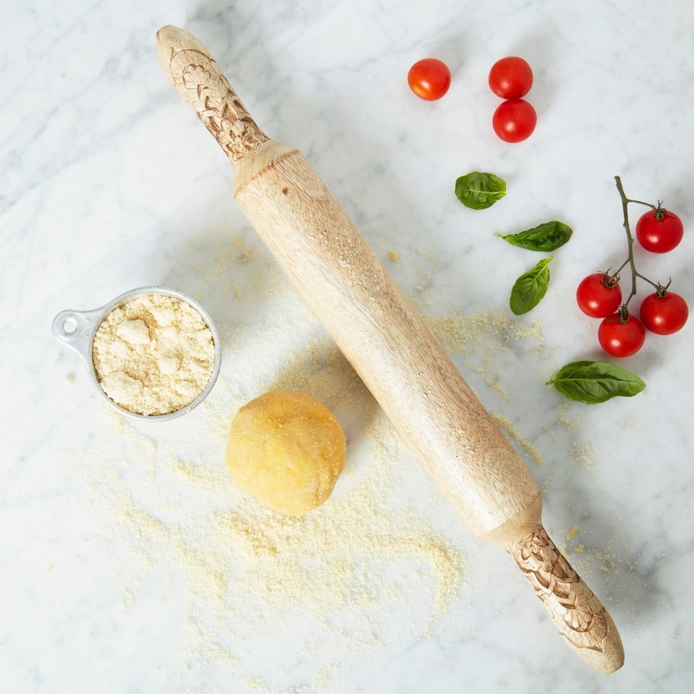 Carved Wood Rolling Pin