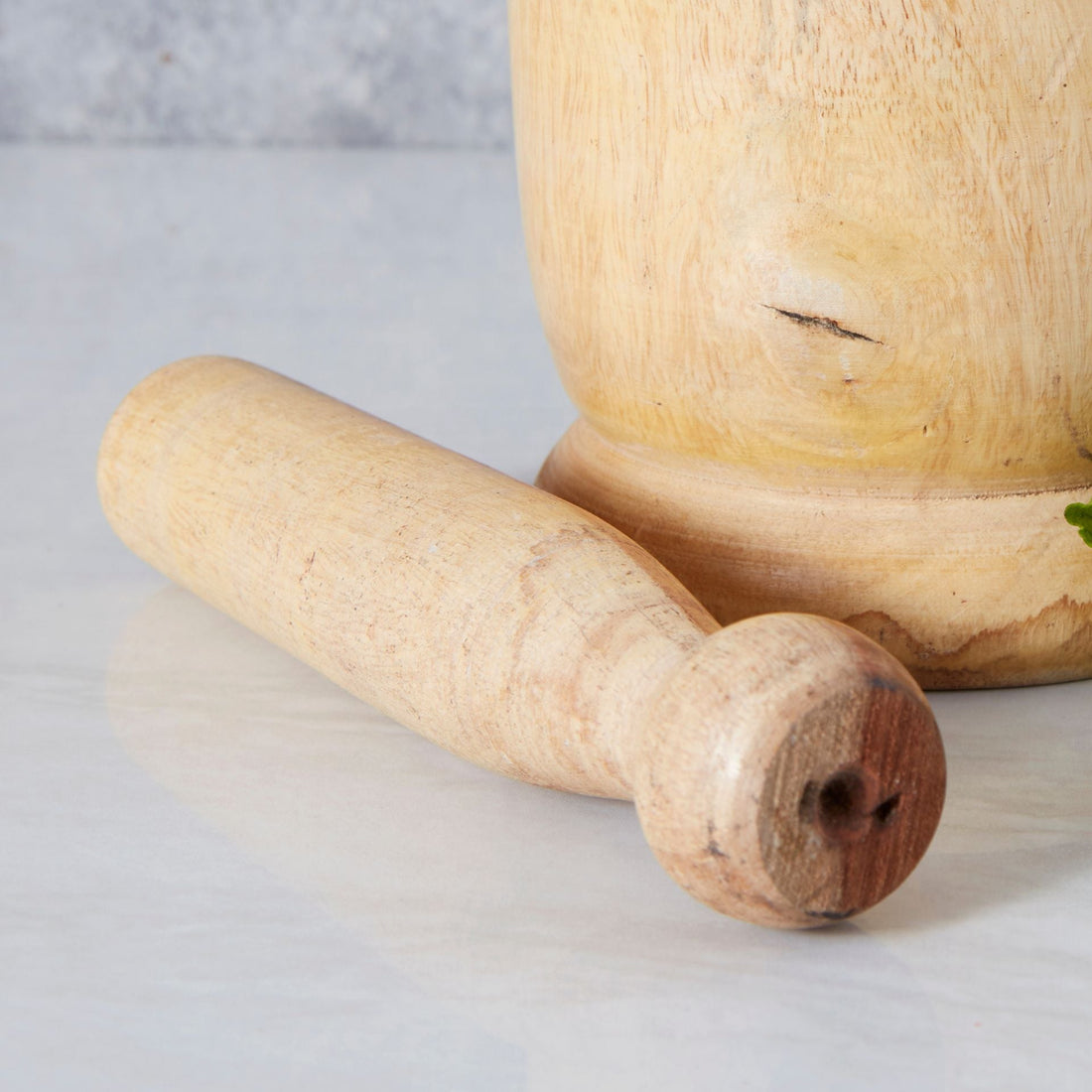 Raw Mango Wood Mortar Pestle