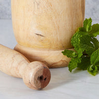 Raw Mango Wood Mortar Pestle