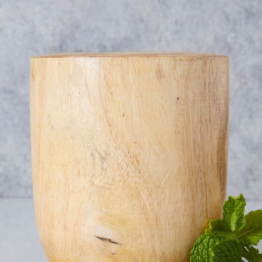 Raw Mango Wood Mortar Pestle