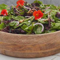 20" Oversized Wood Fruit Salad Serving Bowl