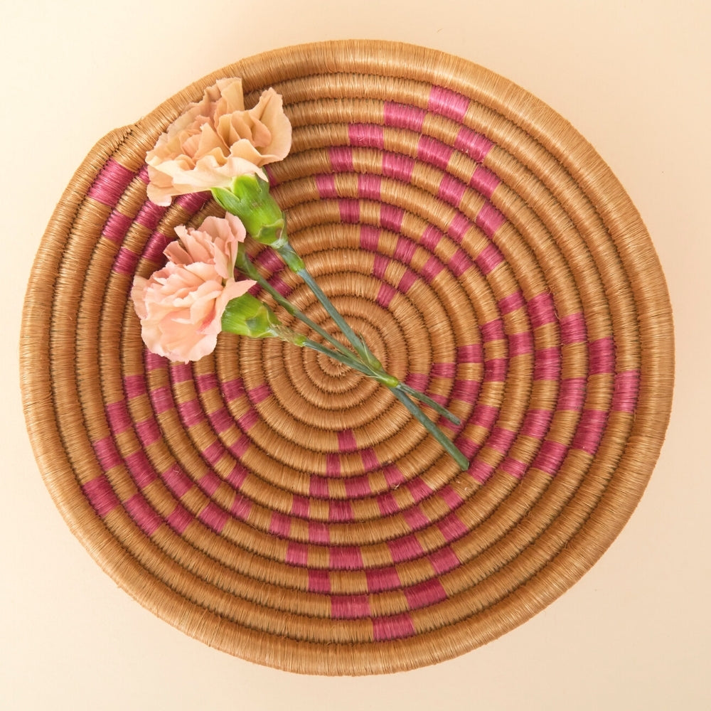 Small Decorative Bowl, Centerpiece, Storage, Organizing, Home Décor Accents, Woven, Boho, 7" Wide