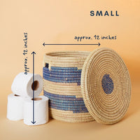 Shelf Basket, Organizing, Home Decor, Wicker Basket, Small Storage for Towels, Toilet Paper, and Toiletries, Woven, 12" wide