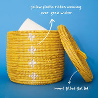 Shelf Basket, Organizing, Home Decor, Wicker Basket, Small Storage for Towels, Toilet Paper, and Toiletries, Woven, 12" wide