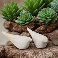 Mini Bird Stone Figurines for Decor