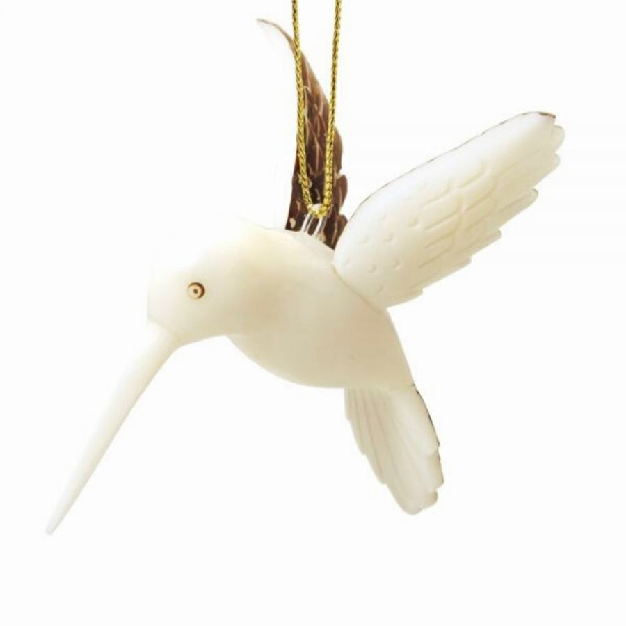 Tagua Ivory Humming Bird Ornament