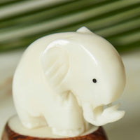 Tagua Ivory Elephant Figurine