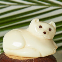 Tagua Ivory Cat Figurine