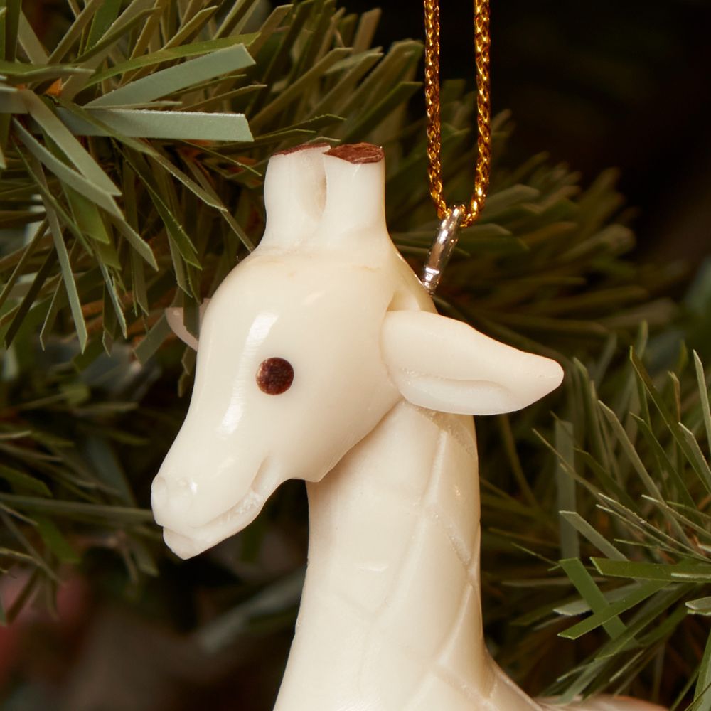 Mini Tagua Ivory Giraffe Ornament