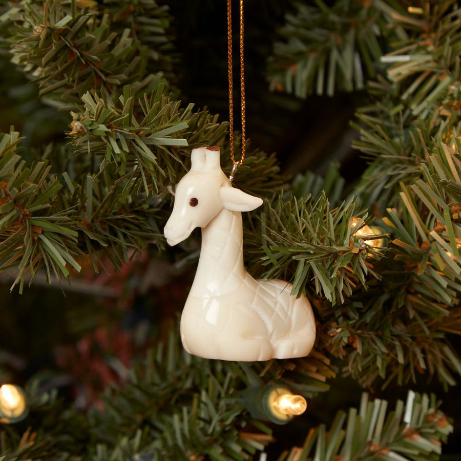 Mini Tagua Ivory Giraffe Ornament