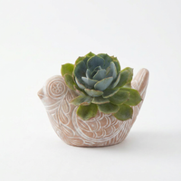 Small Rangoli Terracotta Bird Pot