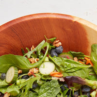 Large Mahogany Salad Bowl