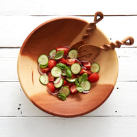 Mahogany Salad Bowl Set