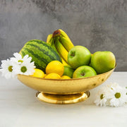Gold Brass Fruit Bowl for Kitchen Counter