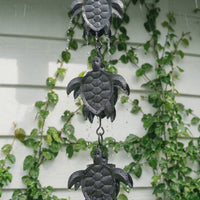 Black Turtle Rain Chain