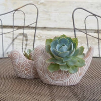 Small Rangoli Terracotta Bird Pot