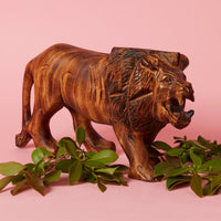 Large African Safari Animal Wood Sculptures