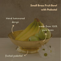 Gold Brass Fruit Bowl for Kitchen Counter