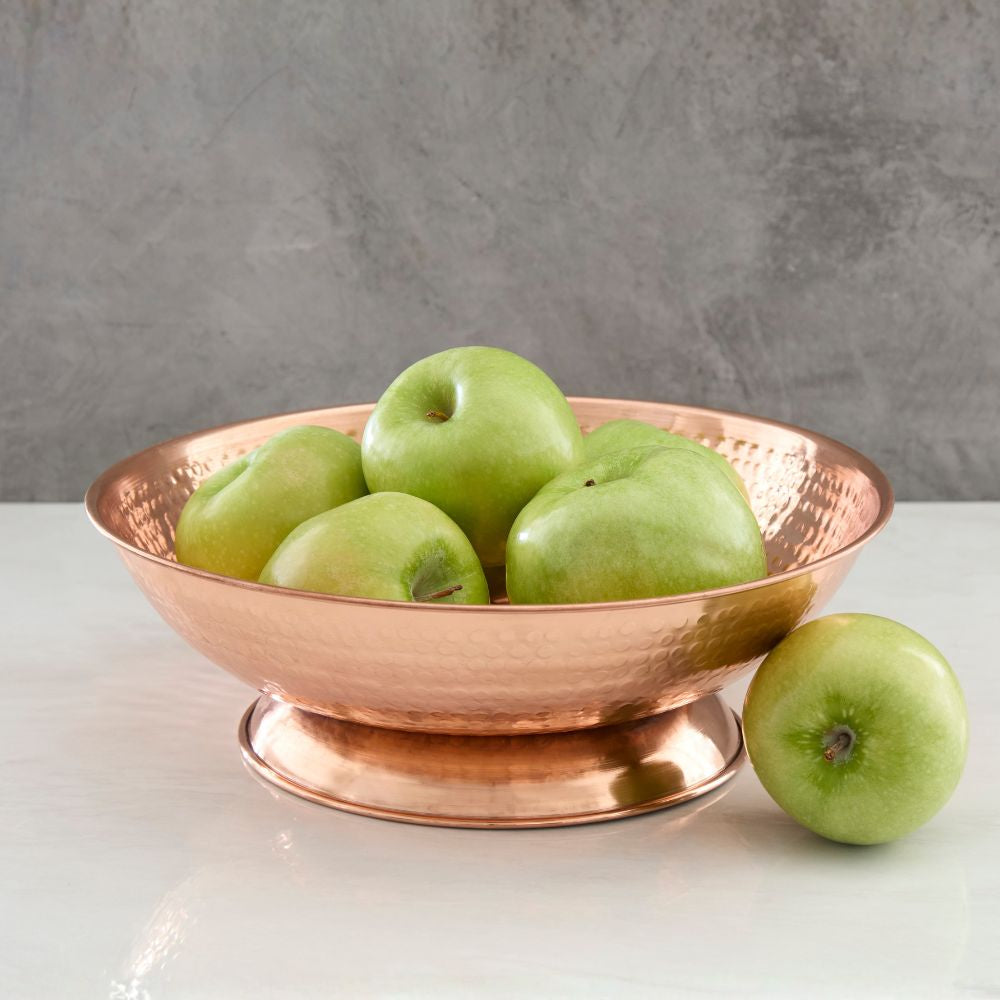 Copper Fruit Bowl for Kitchen Counter
