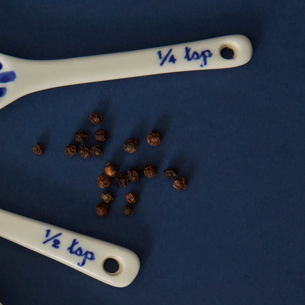 Blue Floral Ceramic Measuring Spoons