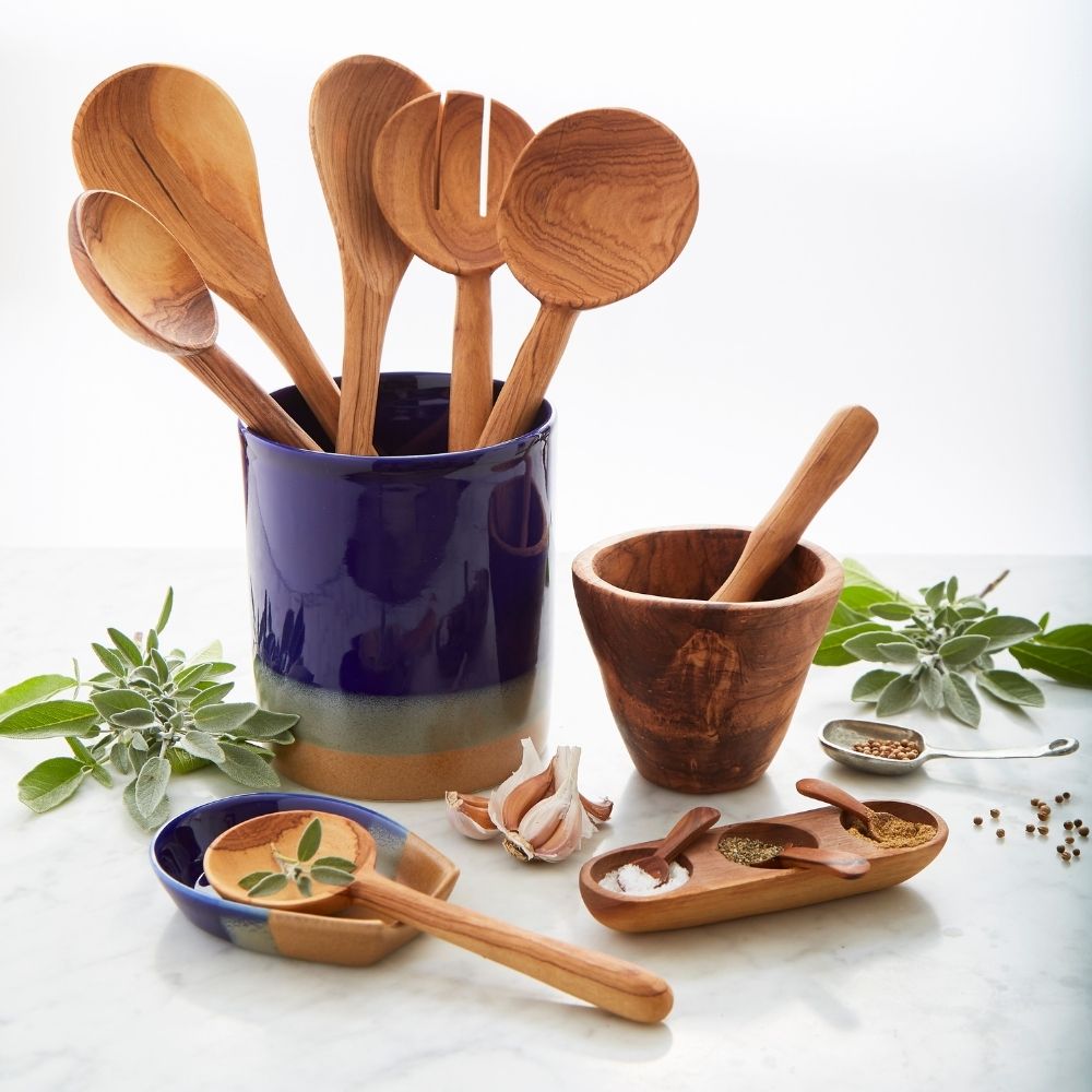 Ocean Ceramic Utensil Holder