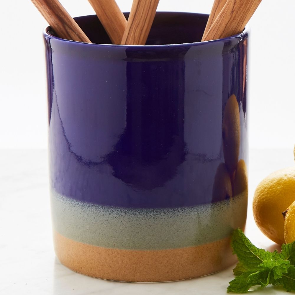 Ocean Ceramic Utensil Holder
